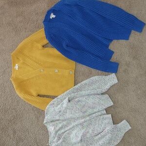 Girls Sweater Cardigan Lot